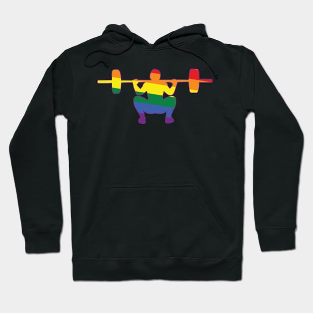 Squats Gay FLAG Hoodie by SusanaDesigns